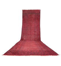 21.6x4 feet antique ersari hand-knotted antique turkmen runner bukhara oriental carpet 23/2