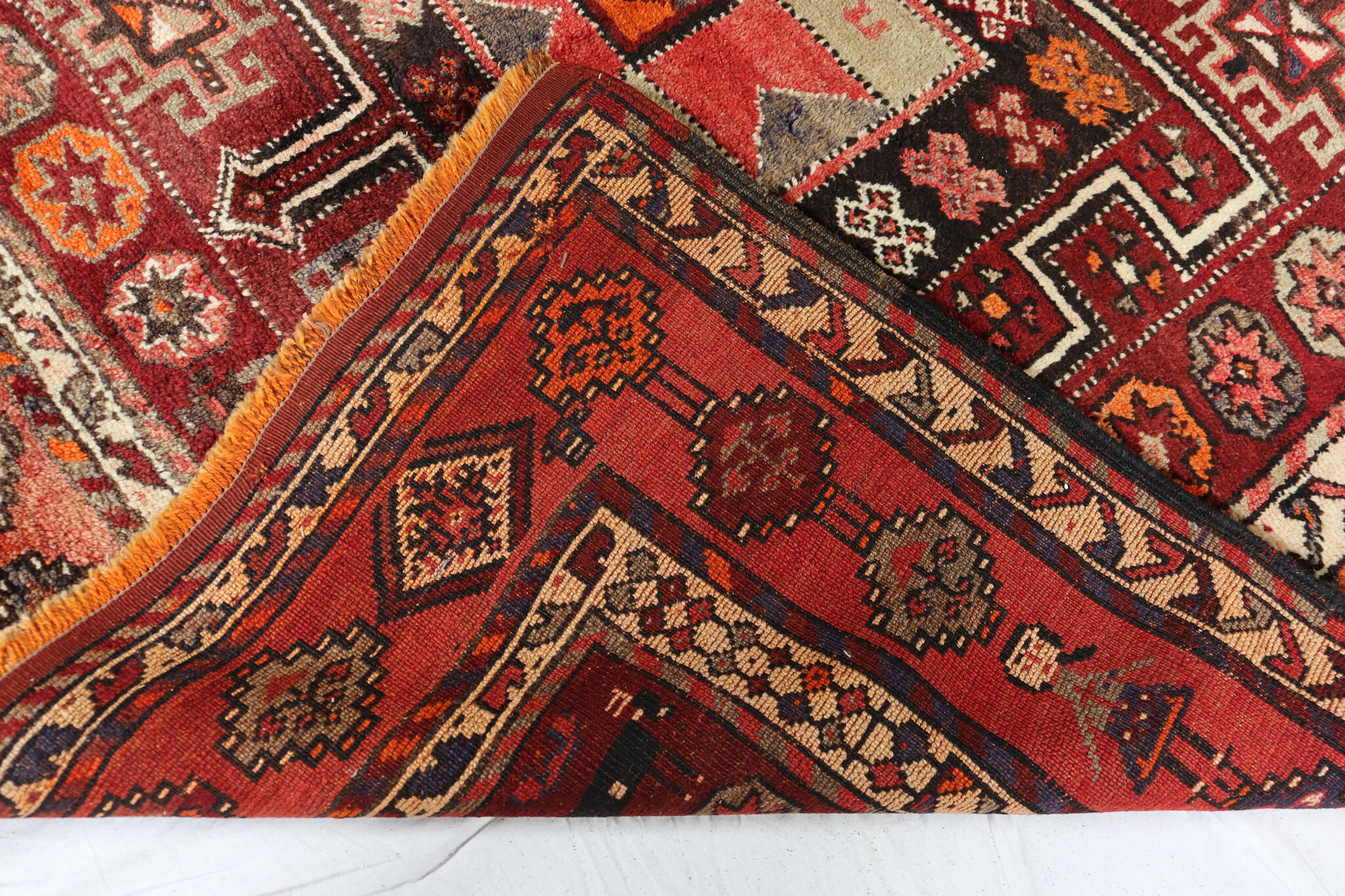 290x160 cm Vintage Oriental Hand Knotted  nomadic kurdish Rug Carpet  No:23/3