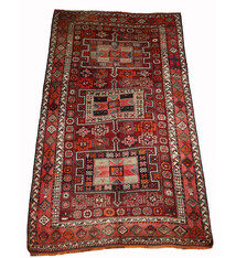 290x160 cm echt handgeknüpfte strapazierfähige vintag Kurdische Nomaden Orientteppich aus reine Wolle Nr: 23/3