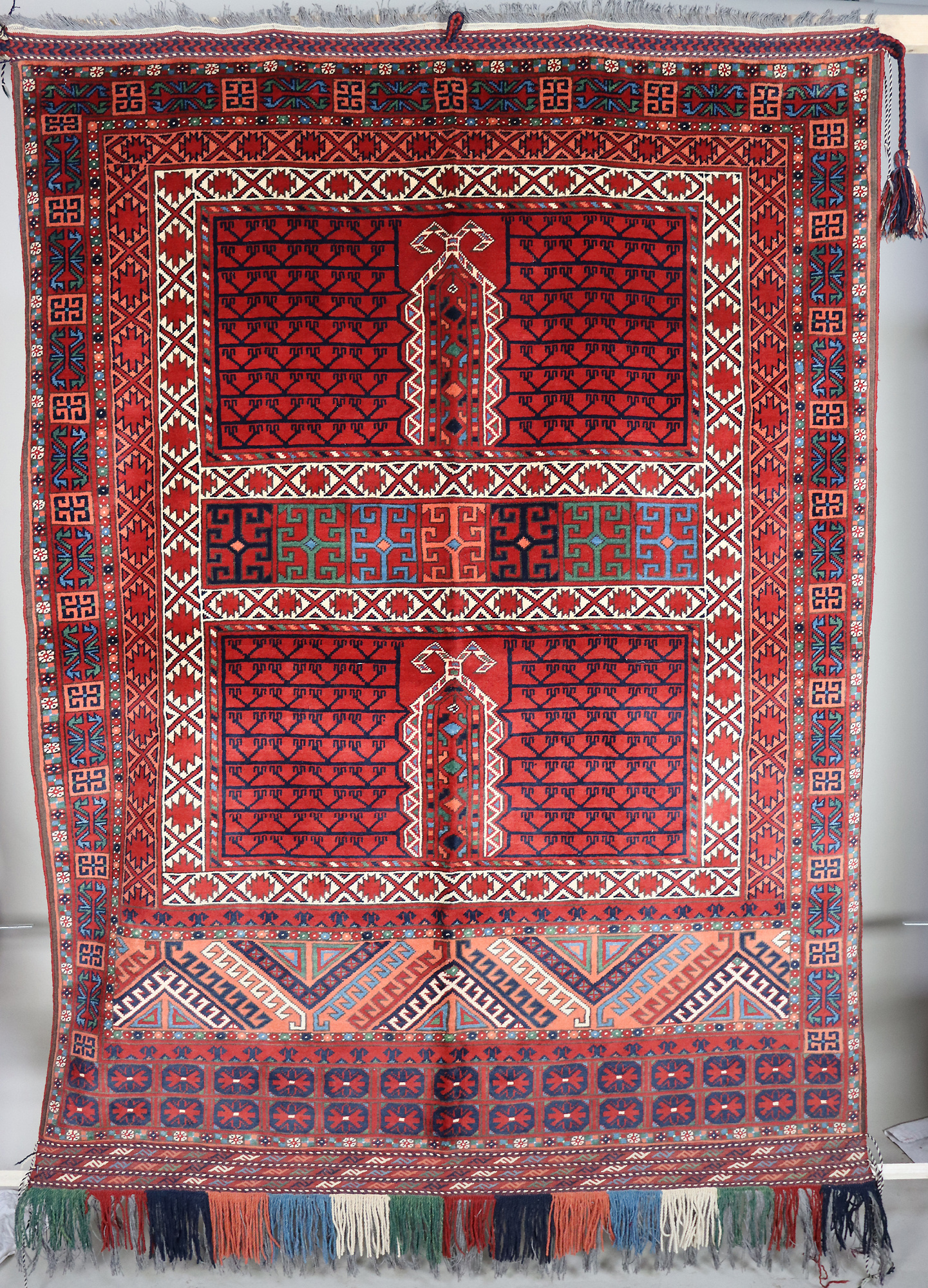 7.2 x 5.2" feet  nomads tekke turkmen Bukhara engsi Hatchlou tent carpet rug from Afghanistan No: 504