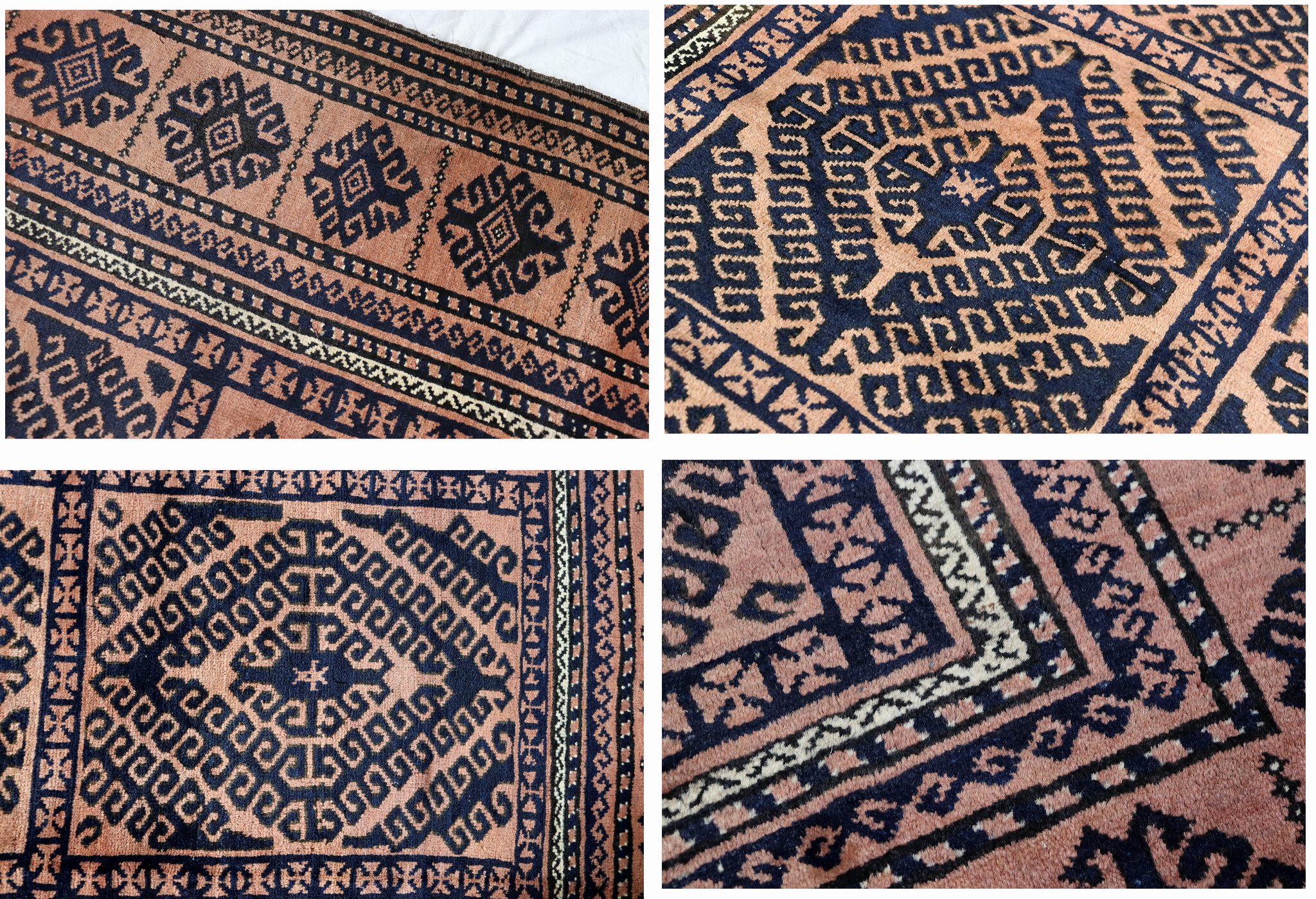 288x183 cm Oriental Hand Knotted  Afghan nomadic Beloch carpet Rug  No:132