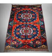 290 x 186 cm  vintage Roses Oriental Hand Knotted Wool carpet Rug  No:23/4