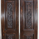 ein paar 200x50 cm vintage Massiv Holz handgefertigt und handgeschnitzte Tür zimmertür Schiebetür Scheunentor Zimmertüre Innentüre türplatte 23/V