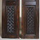 a couple 200x50 cm vintage orient solid wood handmade and hand carved  sliding door room door Barndoors door panel from Nuristan Afghanaistan  23/Y