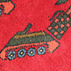 120x80 cm Afghan Kriegteppich Handgeknüpf Teppich Afghanistan 23/PK20