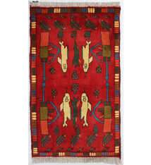 120x80 cm Afghan  Warrug Afghanistan 23/PK20