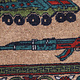93x70 cm Afghan Kriegteppich Handgeknüpf Teppich Afghanistan 23/PK117