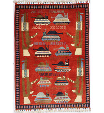 115x85 cm Afghan  Warrug Afghanistan 23/PK19
