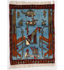 80x60 cm Afghan  Warrug Afghanistan 23/PK62