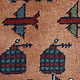 75x58 cm Afghan Kriegteppich Handgeknüpf Teppich Afghanistan 23/PK53