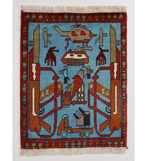 77x60 cm Afghan  Warrug Afghanistan 23/PK54