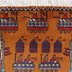 76x60 cm Afghan Kriegteppich Handgeknüpf Teppich Afghanistan 23/PK43