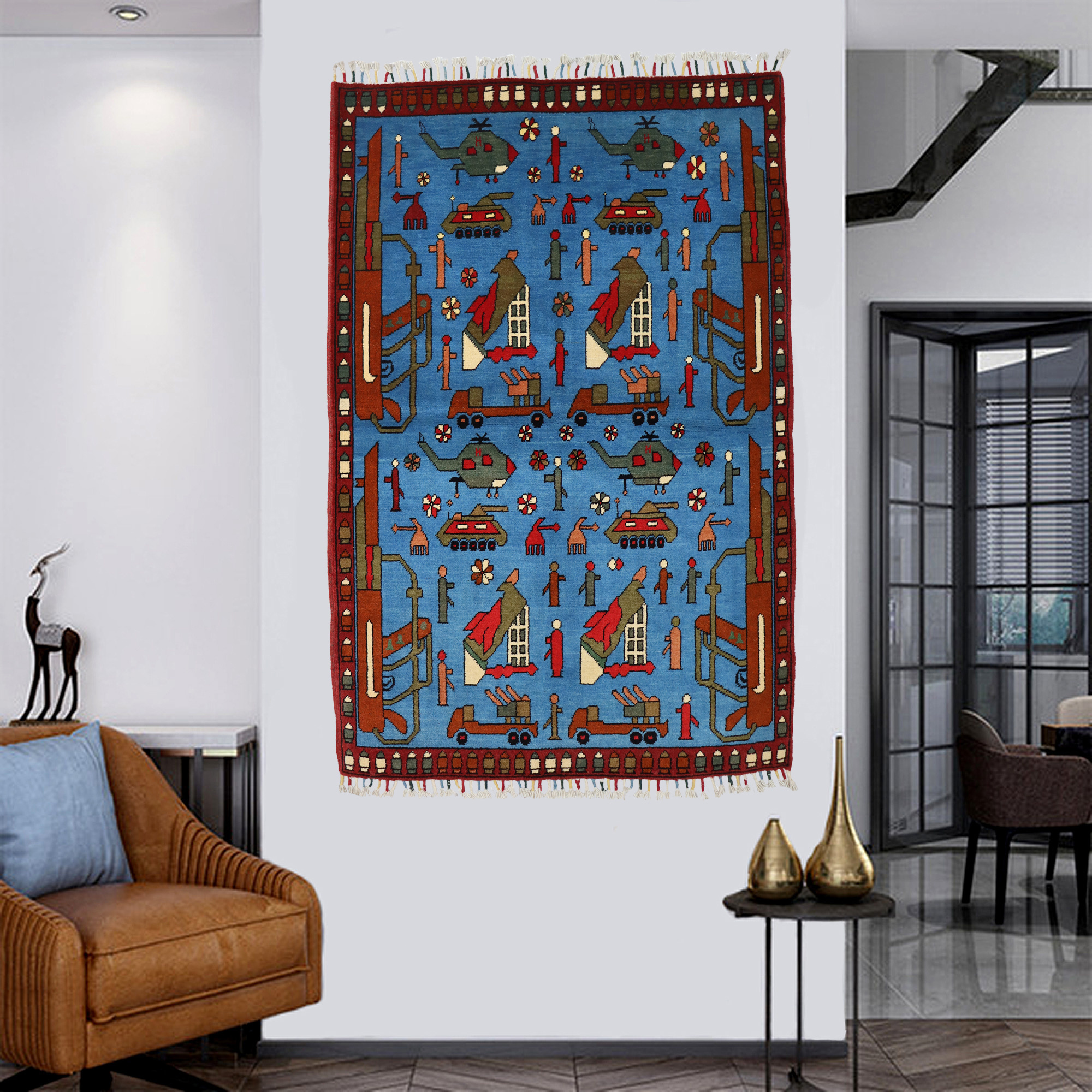 145x100 cm Afghan  Warrug Afghanistan 23/PK14