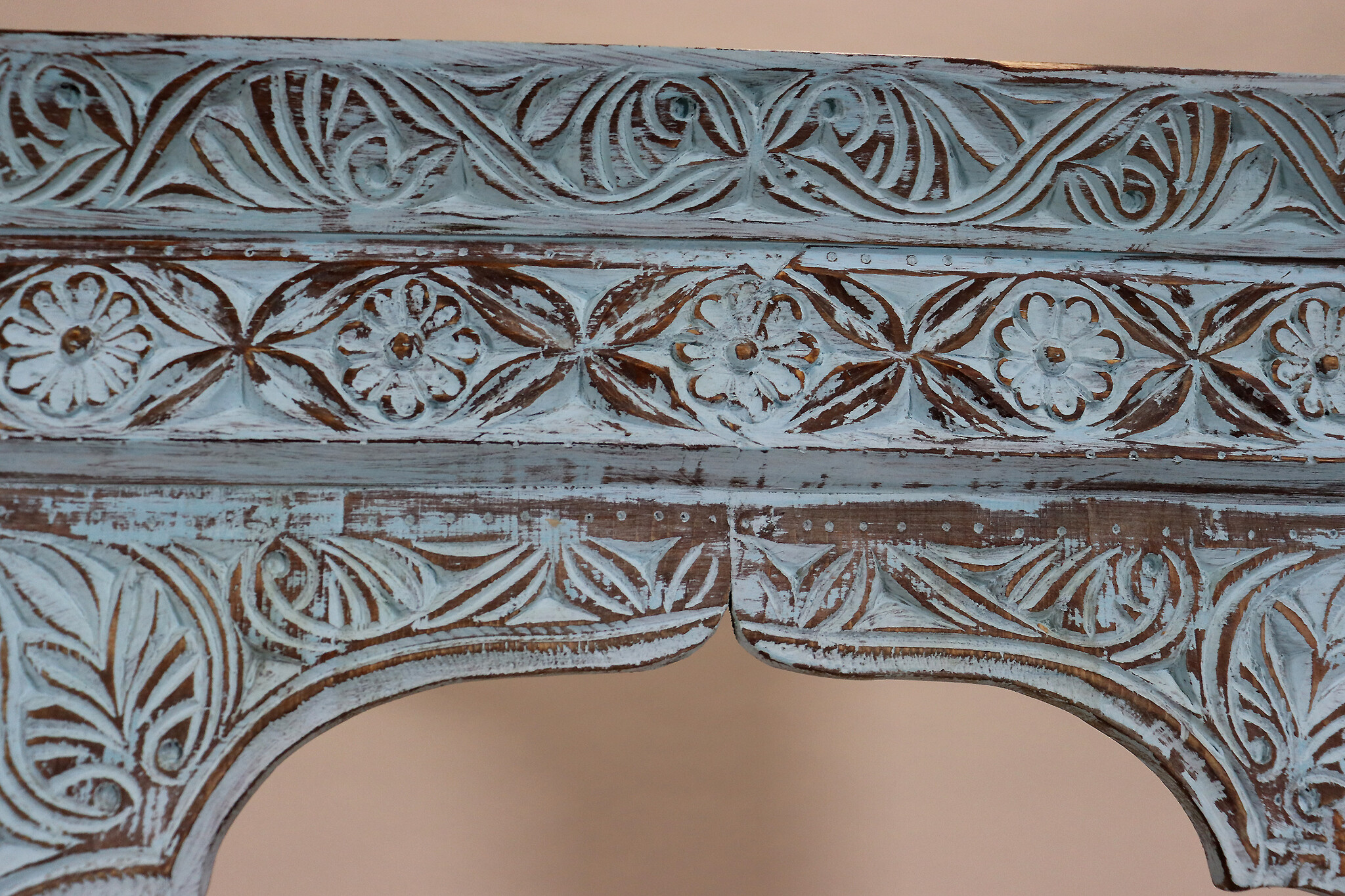 Mirror carving wooden Archway door Frame from shabby Afghanistan 23/G