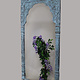 Mirror carving wooden Archway door Frame from shabby Afghanistan 23/G