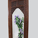 Mirror carving wooden Archway door Frame from Nuristan Afghanistan 23/K