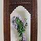 Mirror carving wooden Archway door Frame from Nuristan Afghanistan 23/K