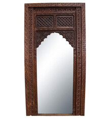 massivholz handgeschnitzte orient Afghan Fenster Holz spiegel tür Bogen Rahmen 23/K
