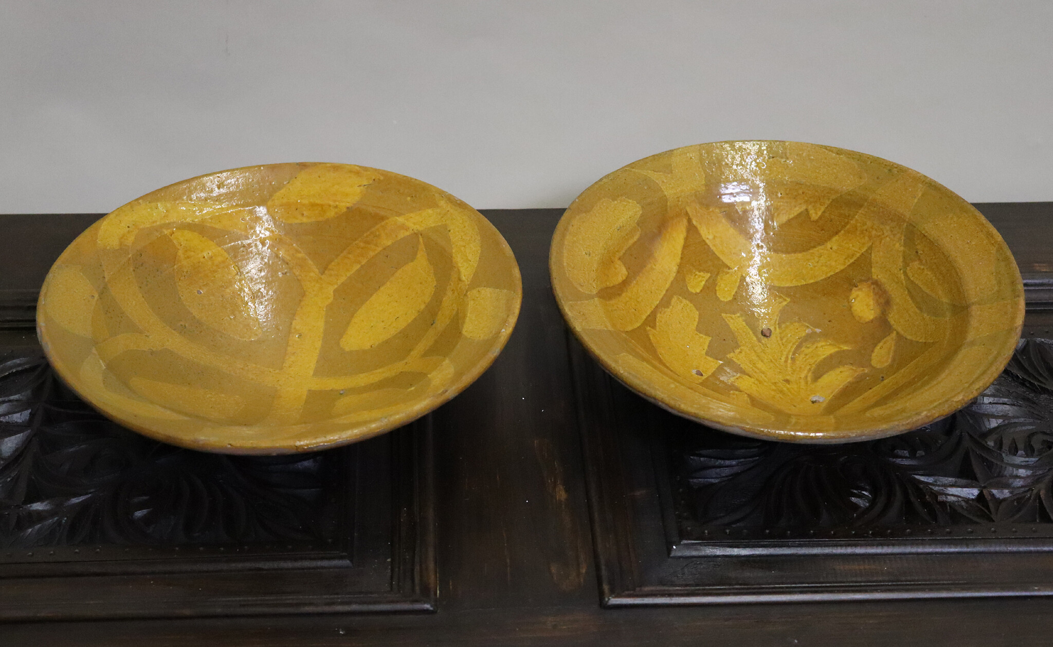 Set of 2 handmade Clay Bowls pottery bowl plate Dish from Swat valley Pakistan  south Afghanistan No:23/A