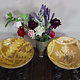 Set von 2 Stück  handgefertigt Keramik Teller aus  Swat-Tal Pakistan und Südafghanistan Nr. 23/D