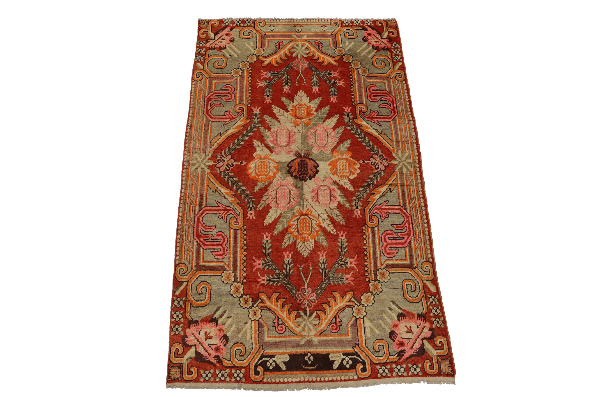 265x155  cm original antique Khotan Samarkand rug Chinese Turkestan hand knotted carpet No:23A