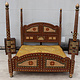 Vintage orient solid wood bed canopy bed double bed from Pakistan MGL