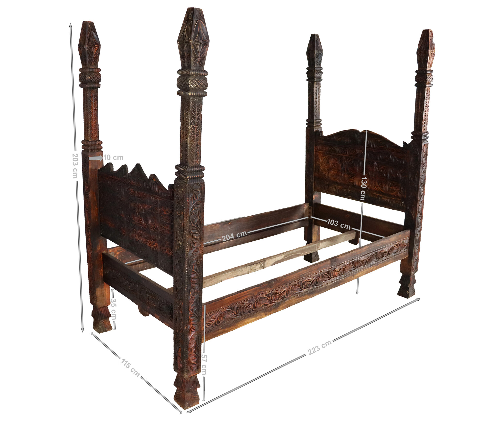 single bed Nuristan Afghanistan 2000