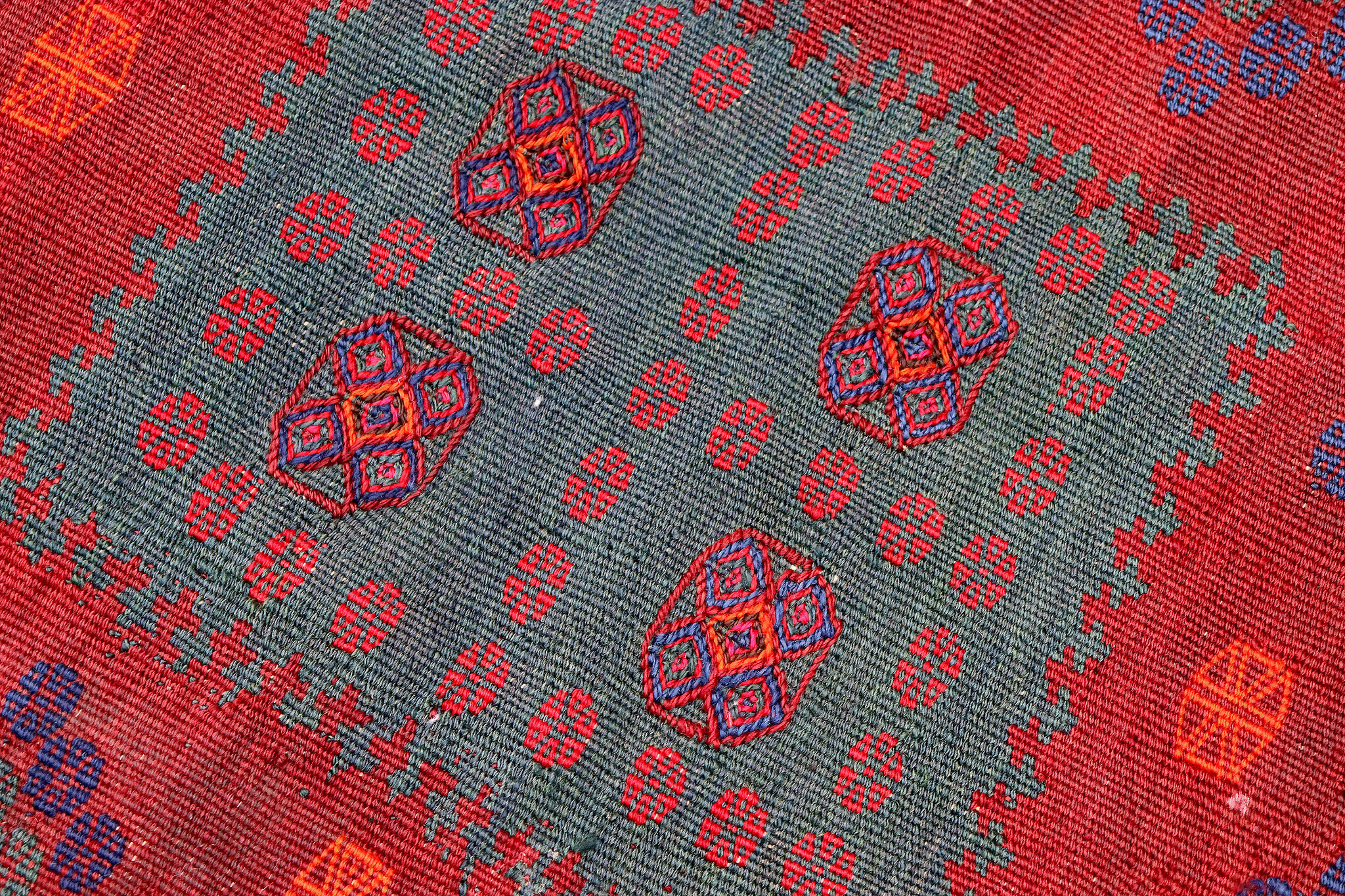165x146  cm  oriental Handmade nomadic  kilim from Afghanistan sofrah No:  79