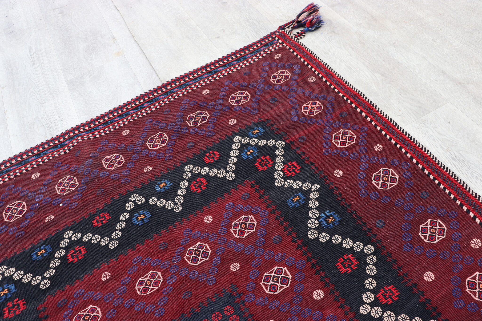 140x130  cm  oriental Handmade nomadic  kilim from Afghanistan sofrah No:  78