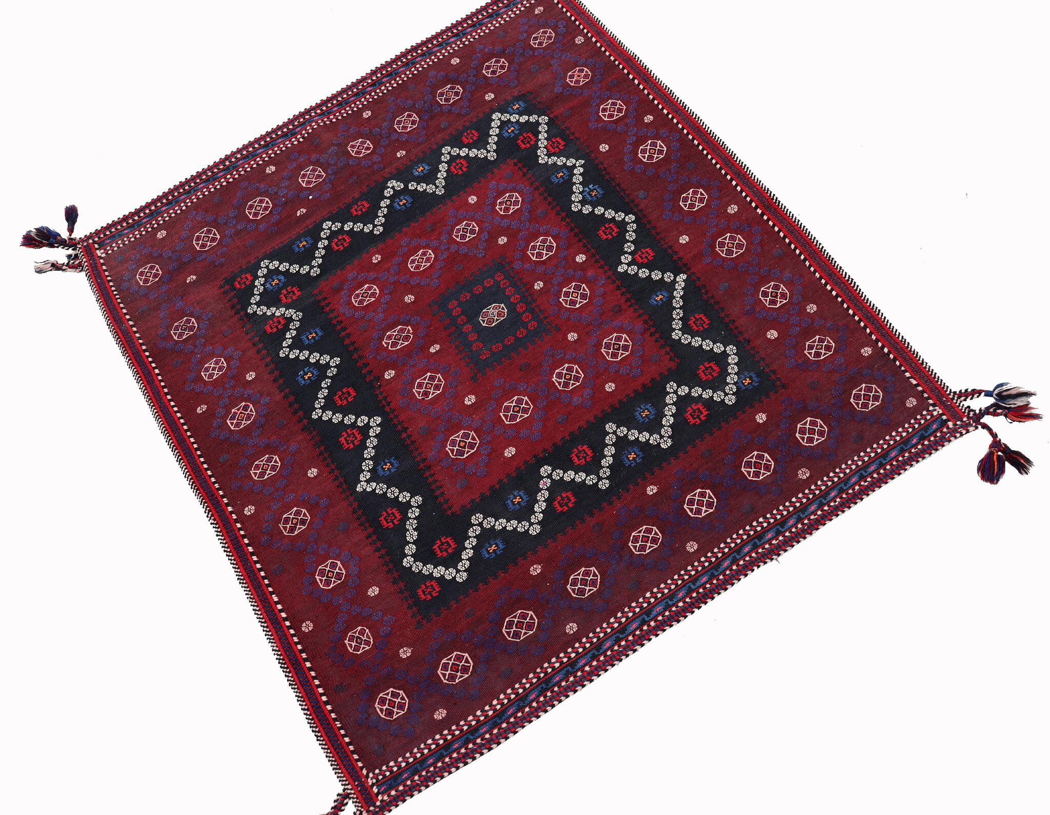 140x130  cm  oriental Handmade nomadic  kilim from Afghanistan sofrah No:  78