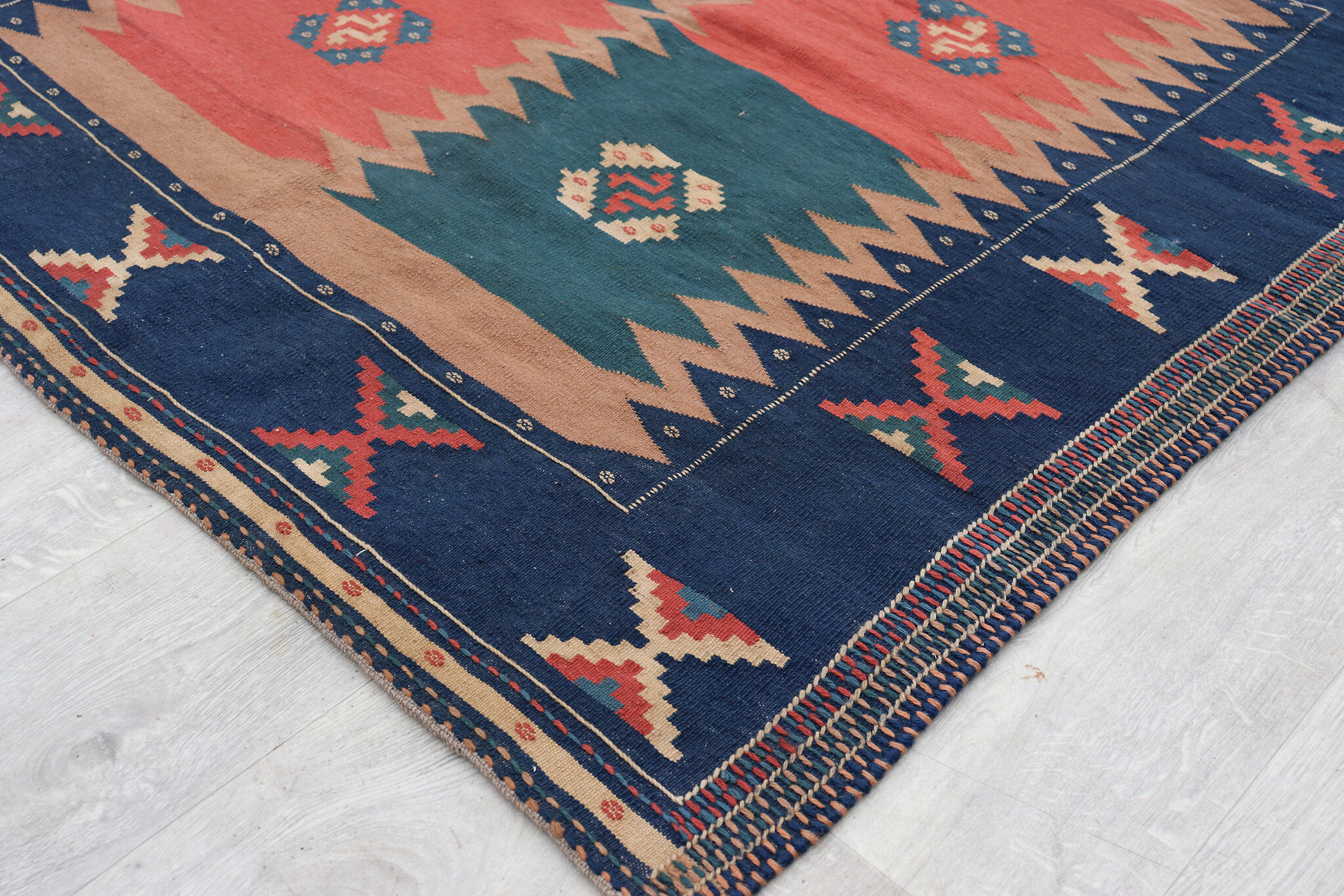 140x140  cm  oriental Handmade nomadic  kilim from Afghanistan sofrah No:75