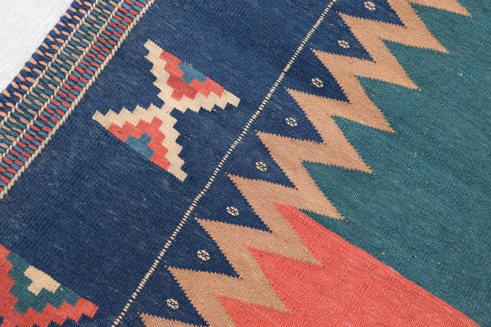 140x140  cm  oriental Handmade nomadic  kilim from Afghanistan sofrah No:75