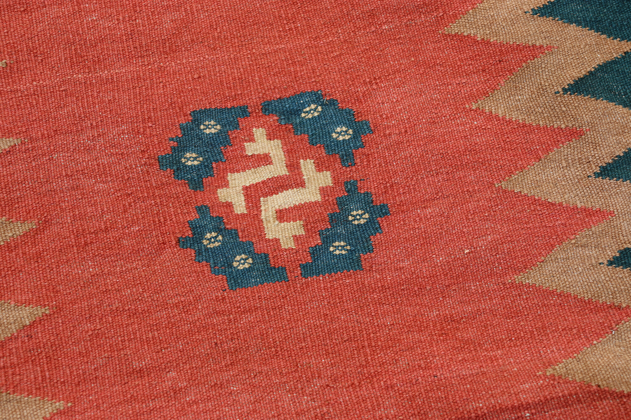 140x140  cm  oriental Handmade nomadic  kilim from Afghanistan sofrah No:75