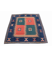 140x140 cm handgewebte nomaden orient Kelim aus Afghanistan sofrah Nr:  75