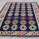 138x106  cm handgewebte nomaden orient Kelim aus Afghanistan sofrah Nr:  74