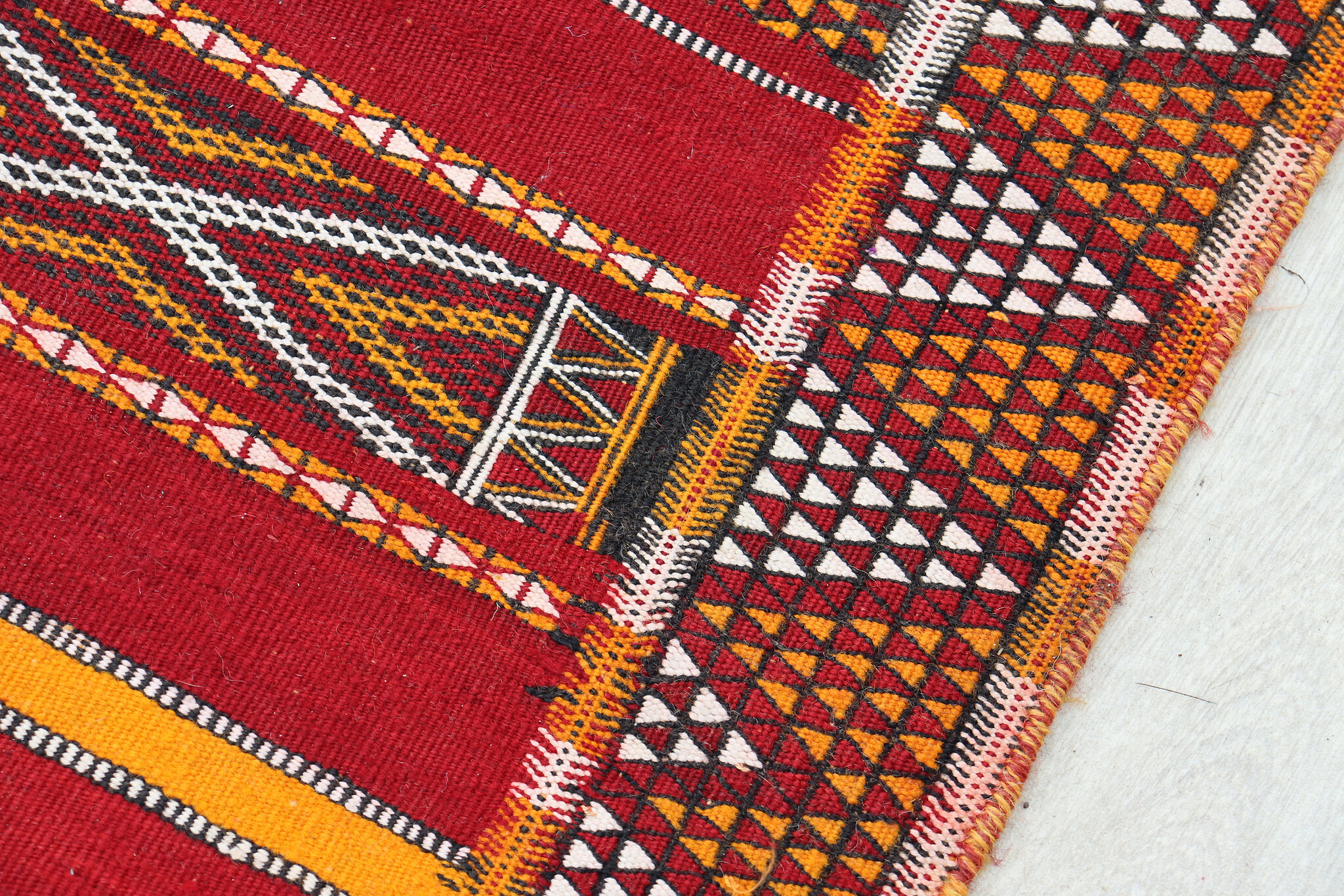 163x130  cm  oriental Handmade nomadic  kilim from Afghanistan sofrah No:  73