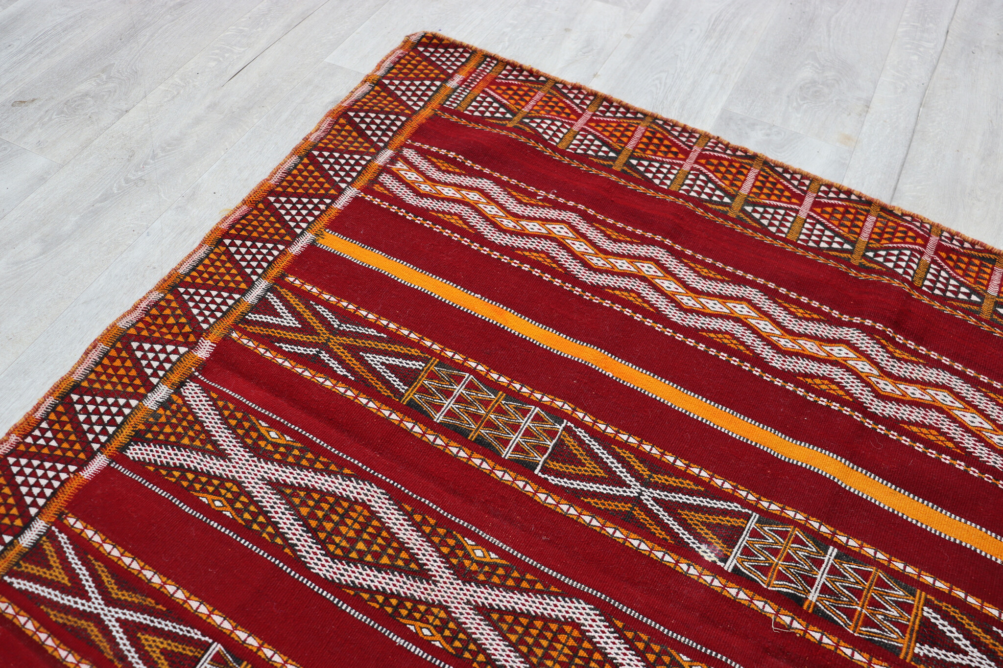 163x130  cm  oriental Handmade nomadic  kilim from Afghanistan sofrah No:  73