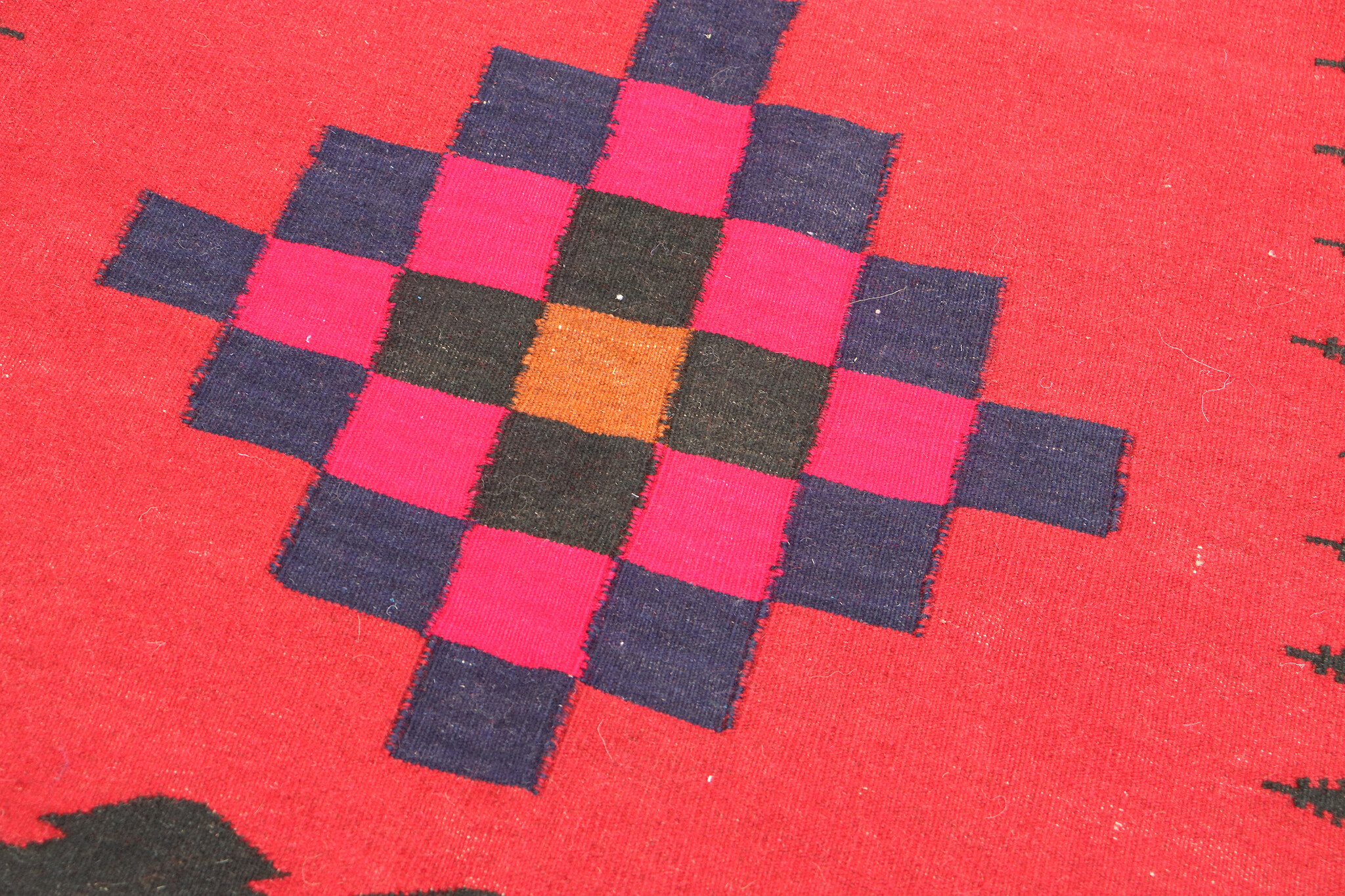 120x120  cm  oriental Handmade nomadic  kilim from Afghanistan sofrah No:  69