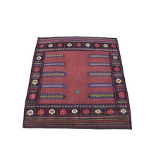 146x130 cm handgewebte nomaden orient Kelim aus Afghanistan sofrah Nr:  67