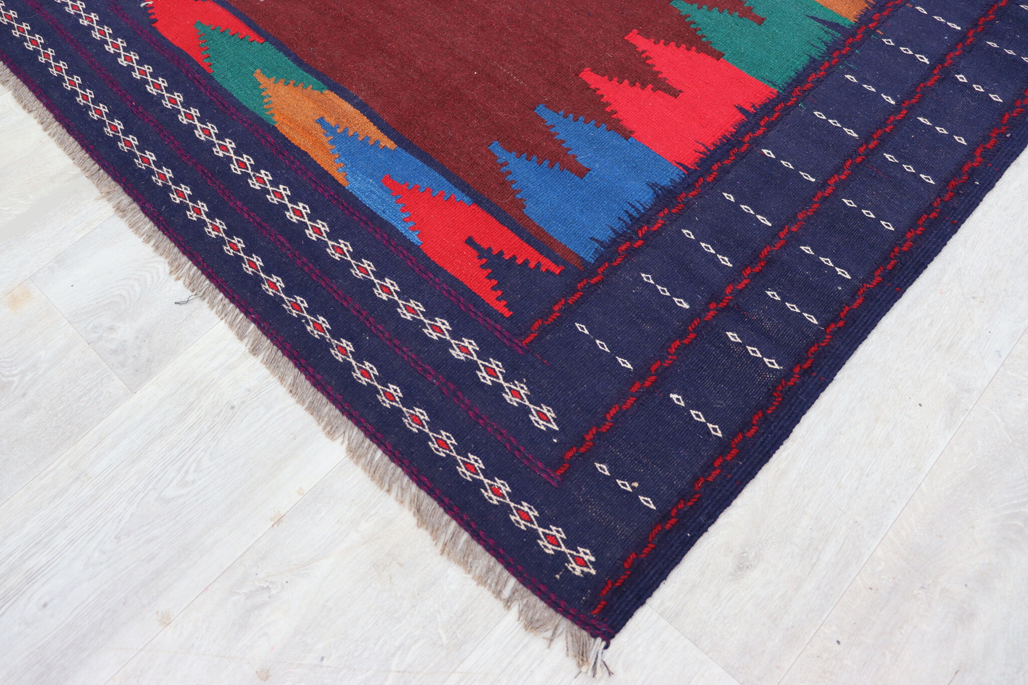 121x121  cm  oriental Handmade nomadic  kilim from Afghanistan sofrah No: 68