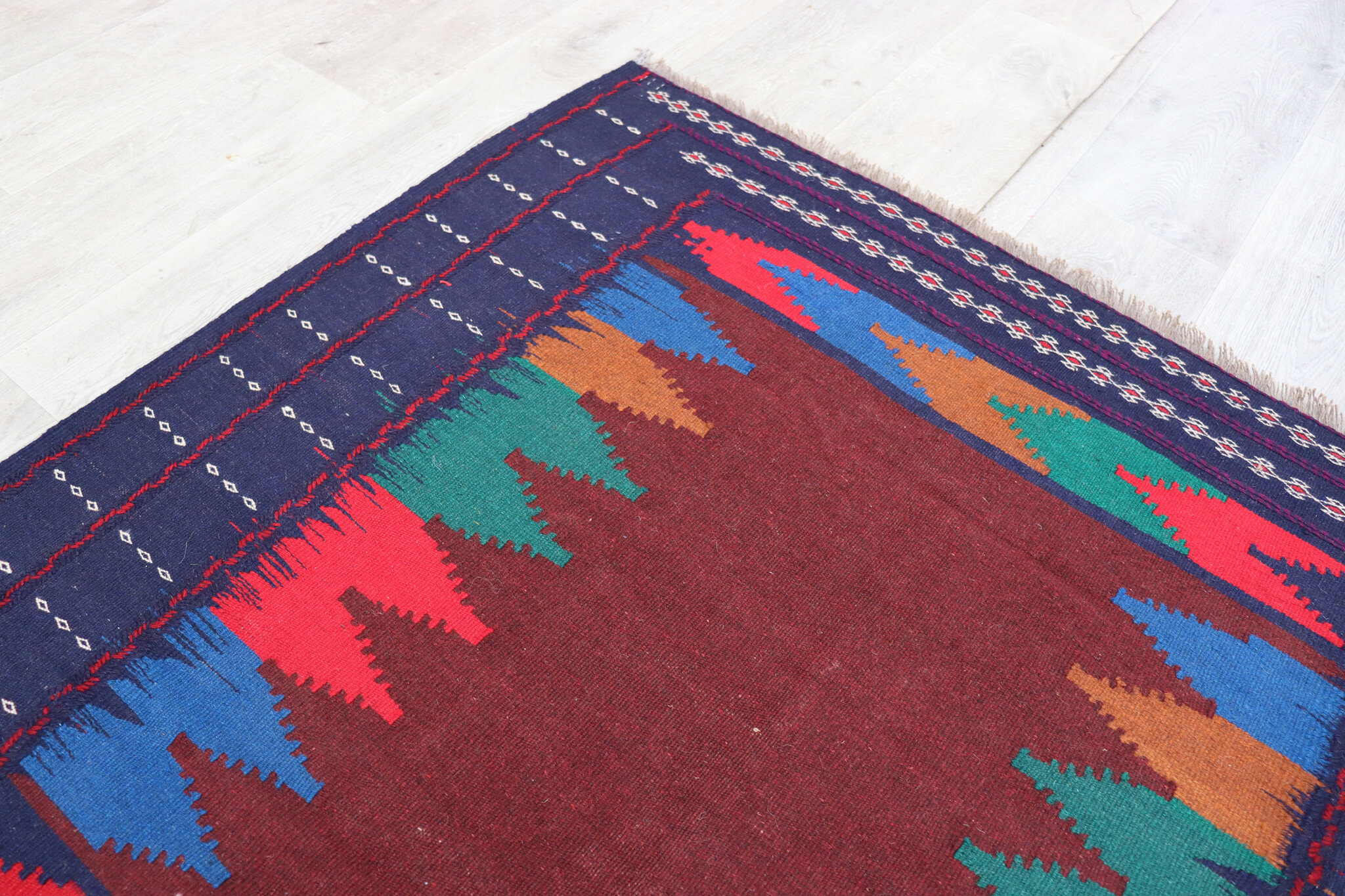 121x121  cm  oriental Handmade nomadic  kilim from Afghanistan sofrah No: 68
