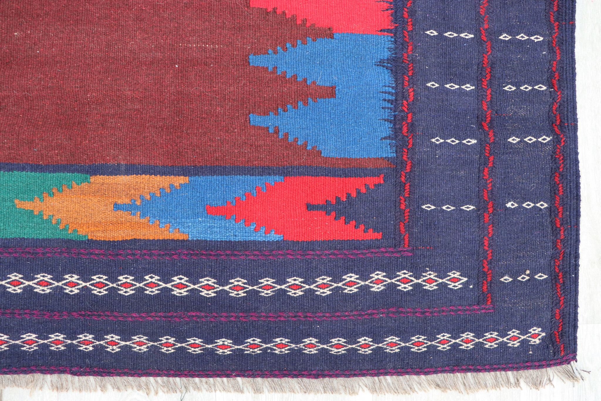 121x121  cm  oriental Handmade nomadic  kilim from Afghanistan sofrah No: 68