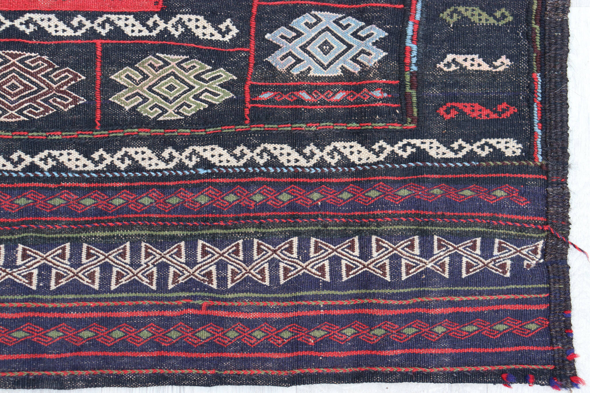 140x126  cm  oriental Handmade nomadic  kilim from Afghanistan sofrah No:  66