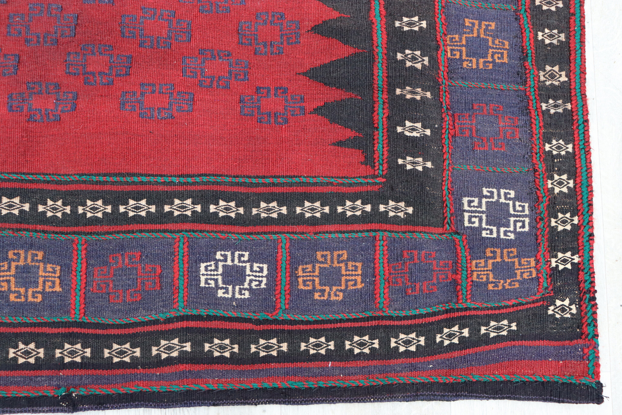 135x122  cm  oriental Handmade nomadic  kilim from Afghanistan sofrah No: 64