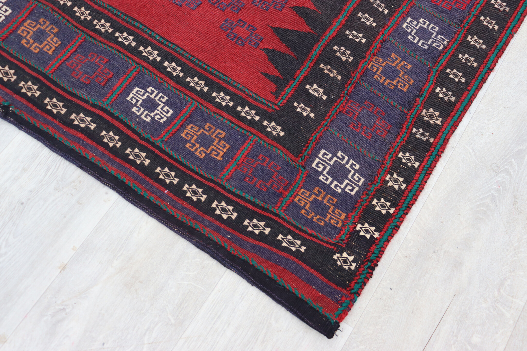 135x122  cm  oriental Handmade nomadic  kilim from Afghanistan sofrah No: 64