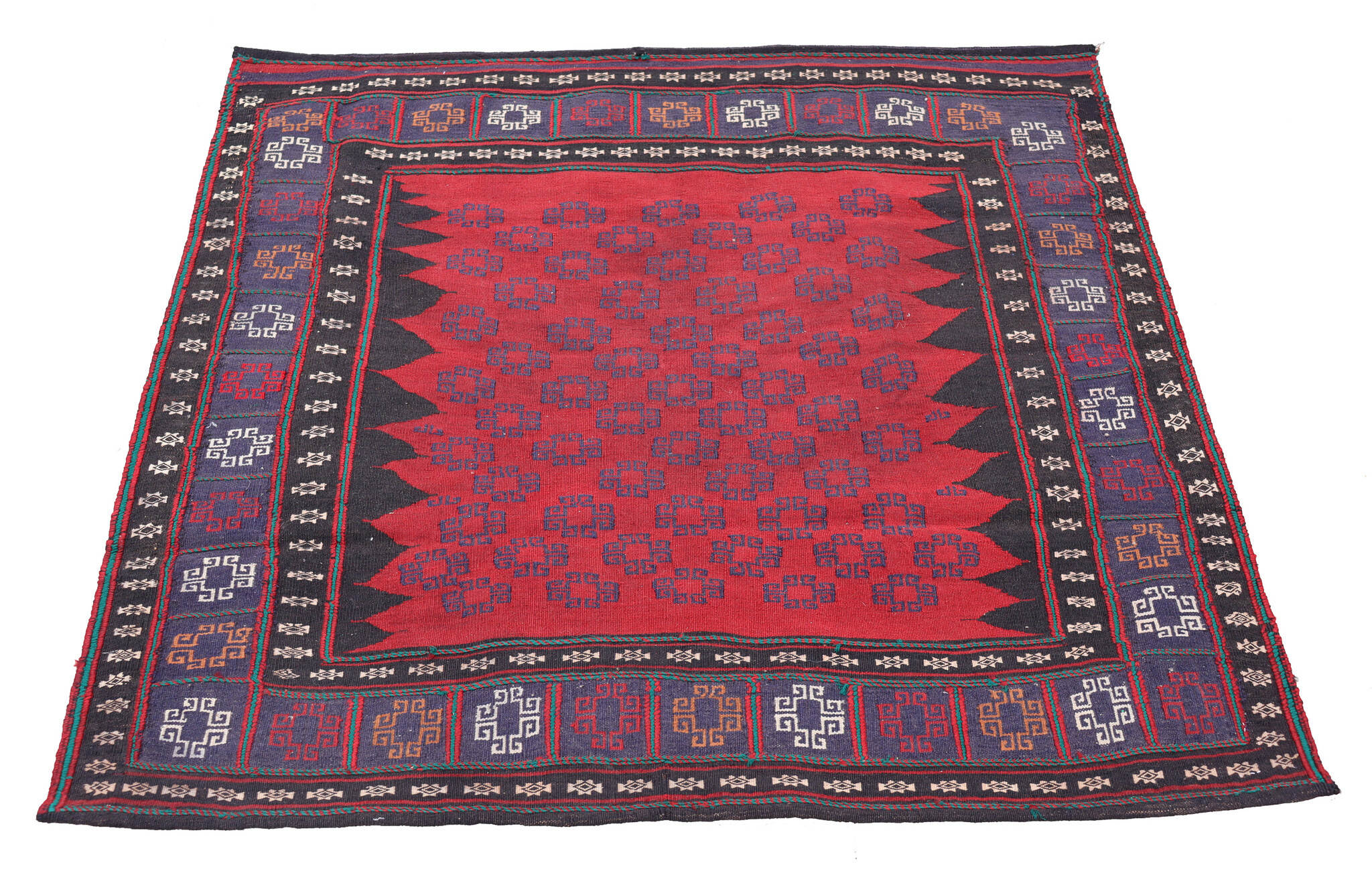 135x122  cm  oriental Handmade nomadic  kilim from Afghanistan sofrah No: 64