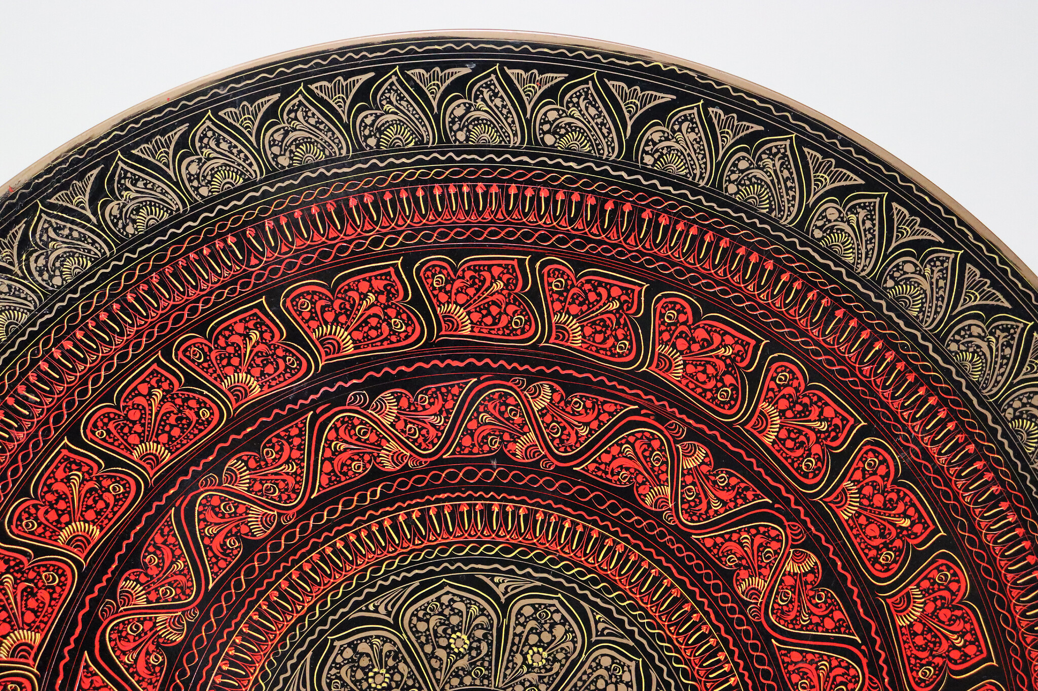 60 cm orient hand painted Lacquerware side table flower table telephone table tea table coffee table from Pakistan