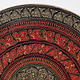 60 cm Ø orientalische handbemalte Lacquerware beistelltisch blumentisch Telefontisch Teetisch Tisch aus Pakistan