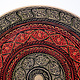 40 cm Ø orientalische handbemalte Lacquerware beistelltisch blumentisch Telefontisch Teetisch Tisch aus Pakistan