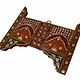 Carved 60 cm Egyptian Moroccan Vintage India Table stand Folding Table Base Carved Wooden oriental Coffee H45 oriental Islamic style Coffee Tea Base  MGL 60/A